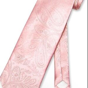 Pink Paisley Necktie